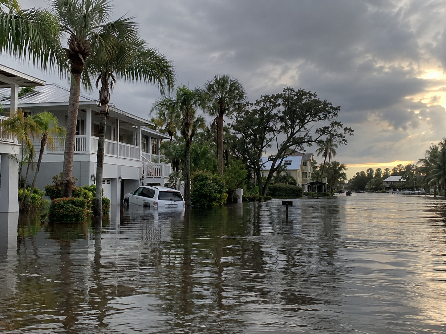 Public insurance adjuster evaluating roof and structural damage in Southwest Florida