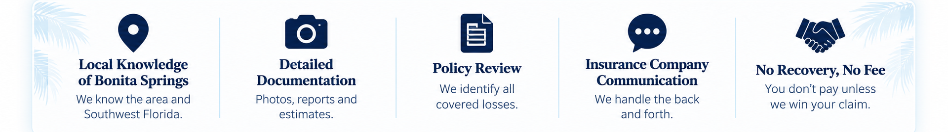 Bonita Springs public adjuster reviewing storm damage