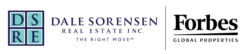 Logo for Dale Sorensen Real Estate Inc. with the Forbes Global Properties brand mark.