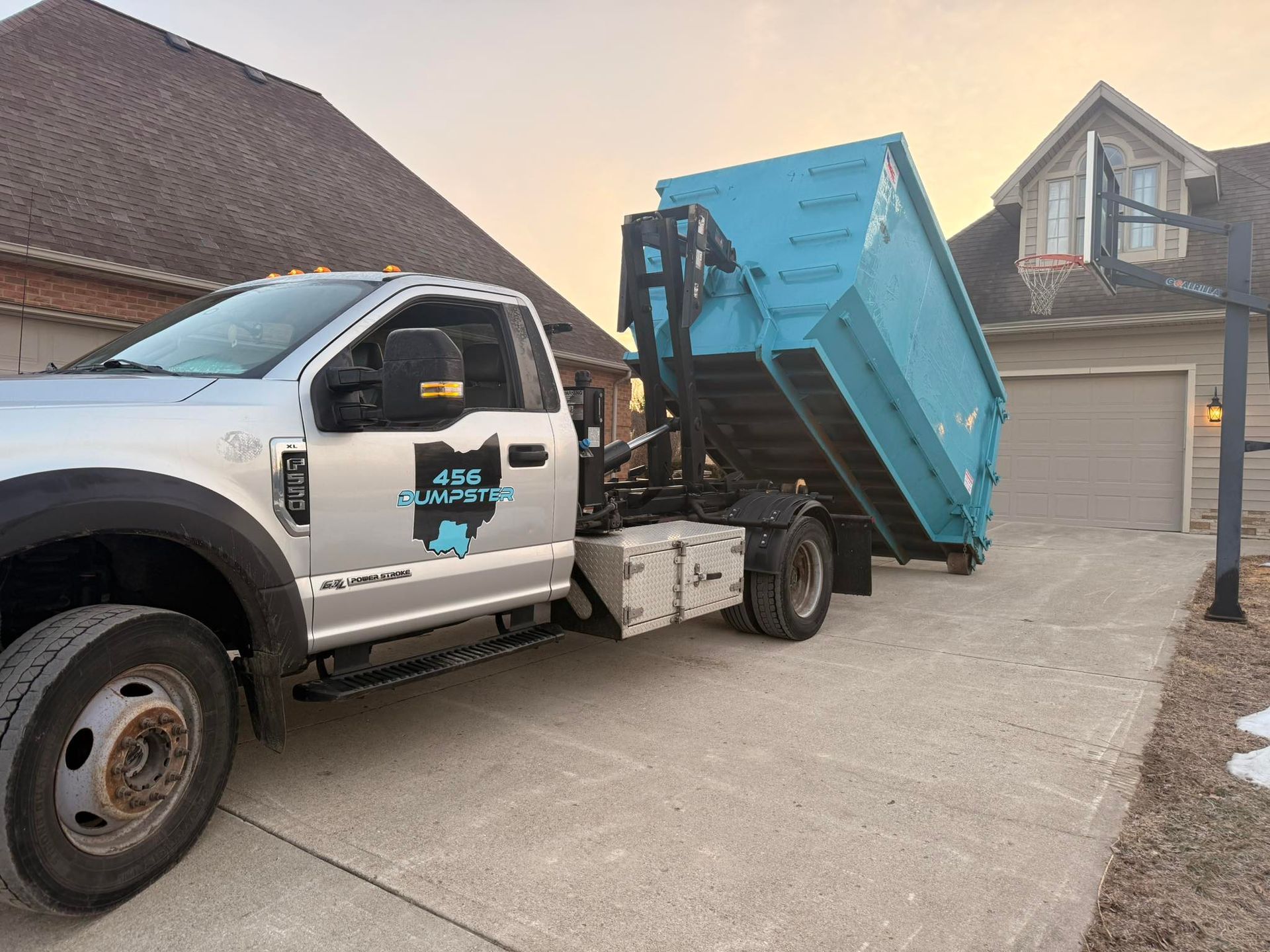 Trever and the 456 Dumpsters team in Piketon, Ohio