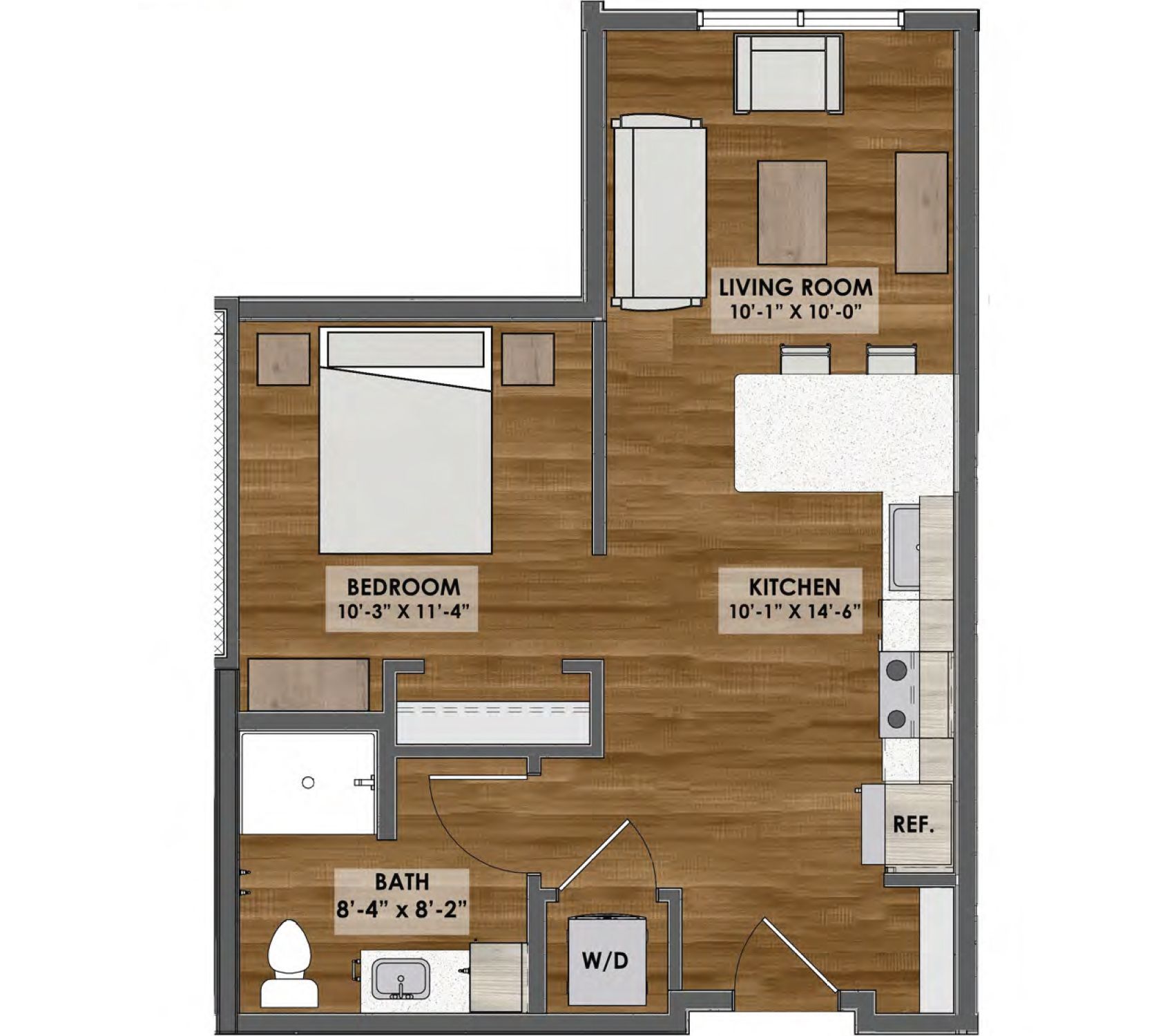 Floor plan of an apartment