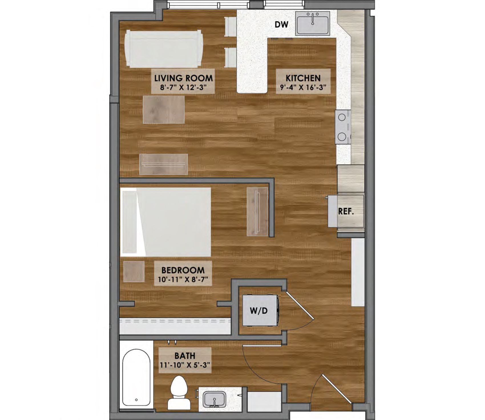 Floor plan of an apartment