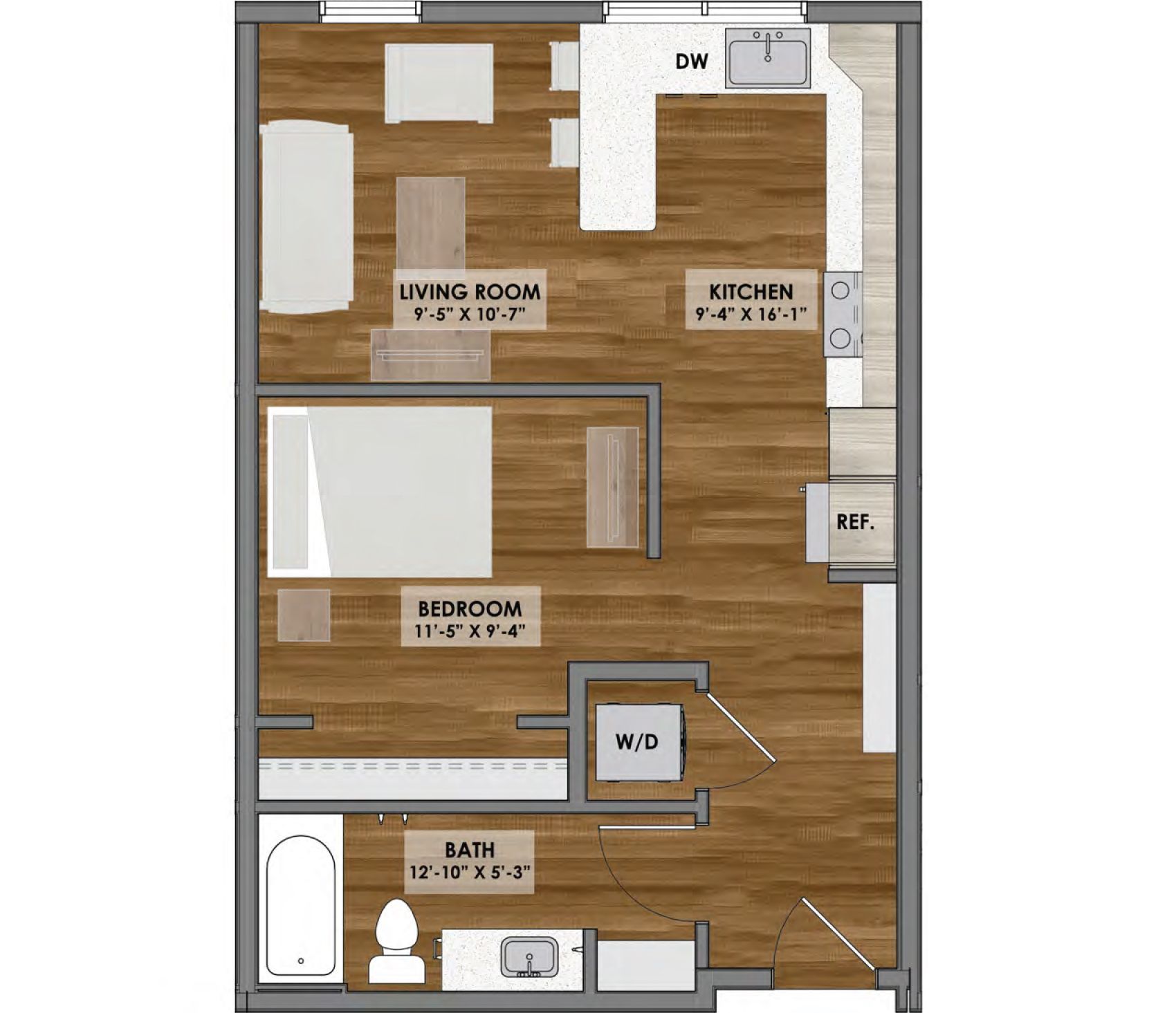 Floor plan of an apartment
