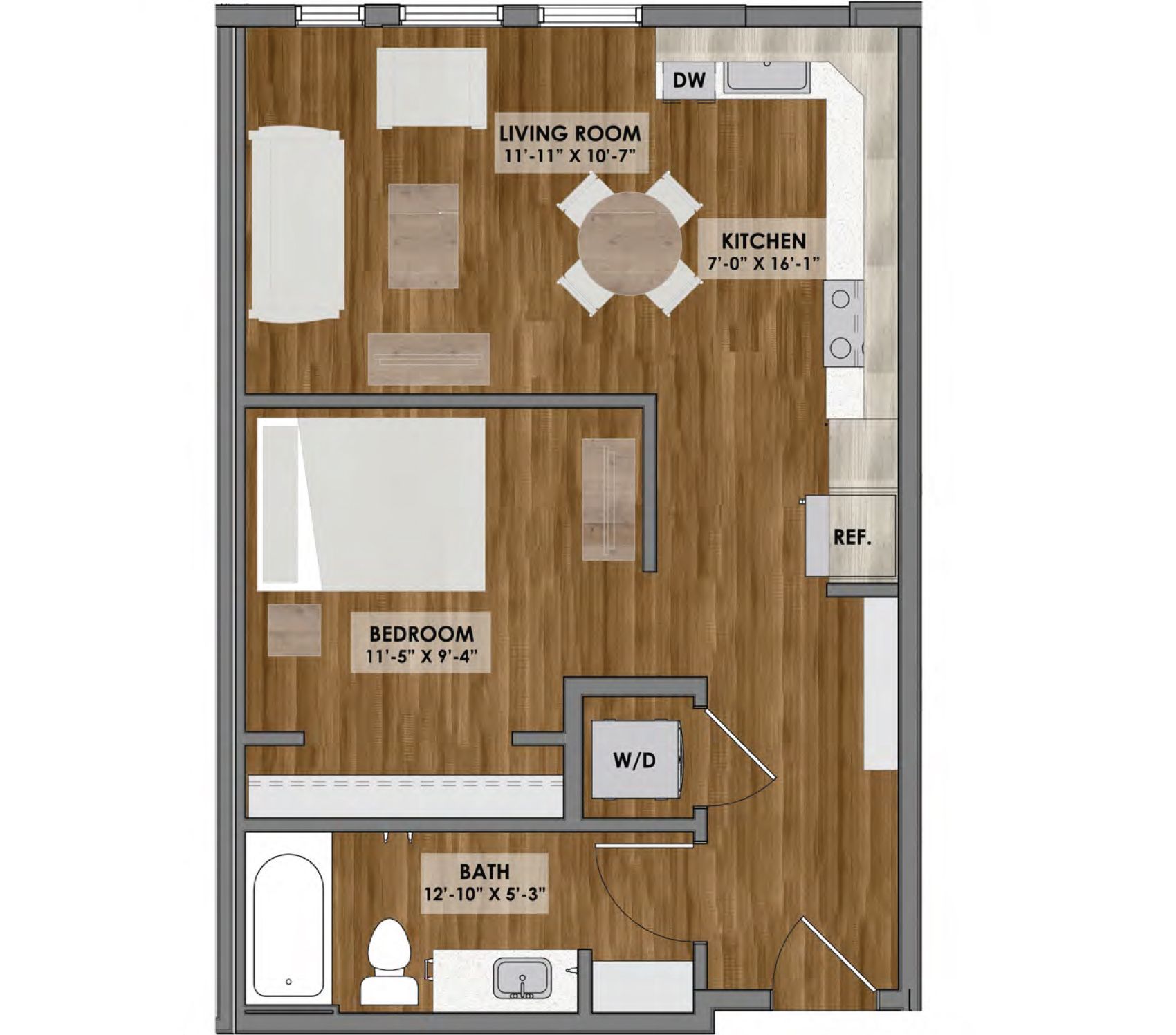 Floor plan of an apartment