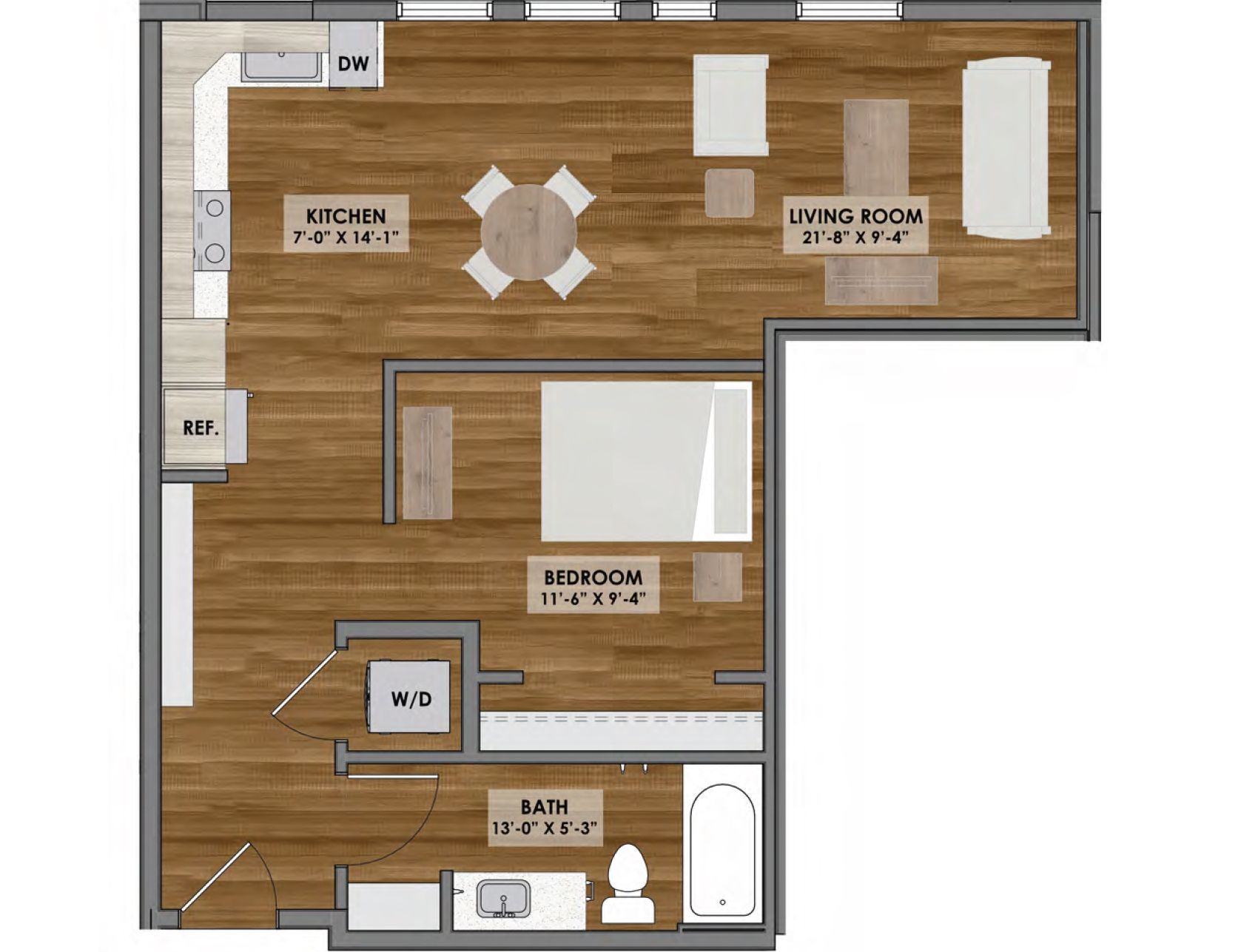 Floor plan of an apartment