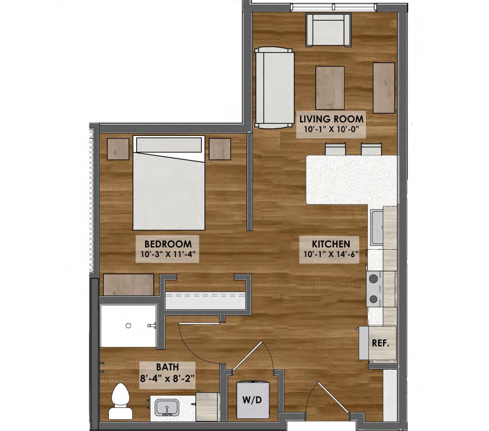 Floor plan of an apartment