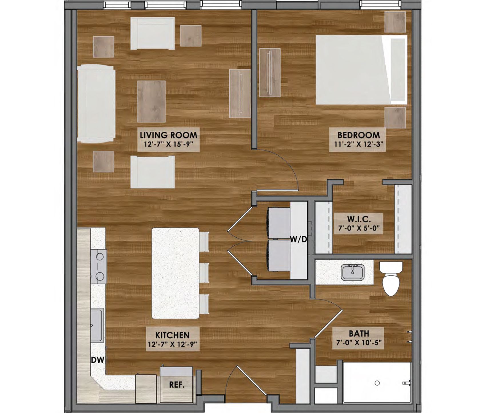 Floor plan of an apartment