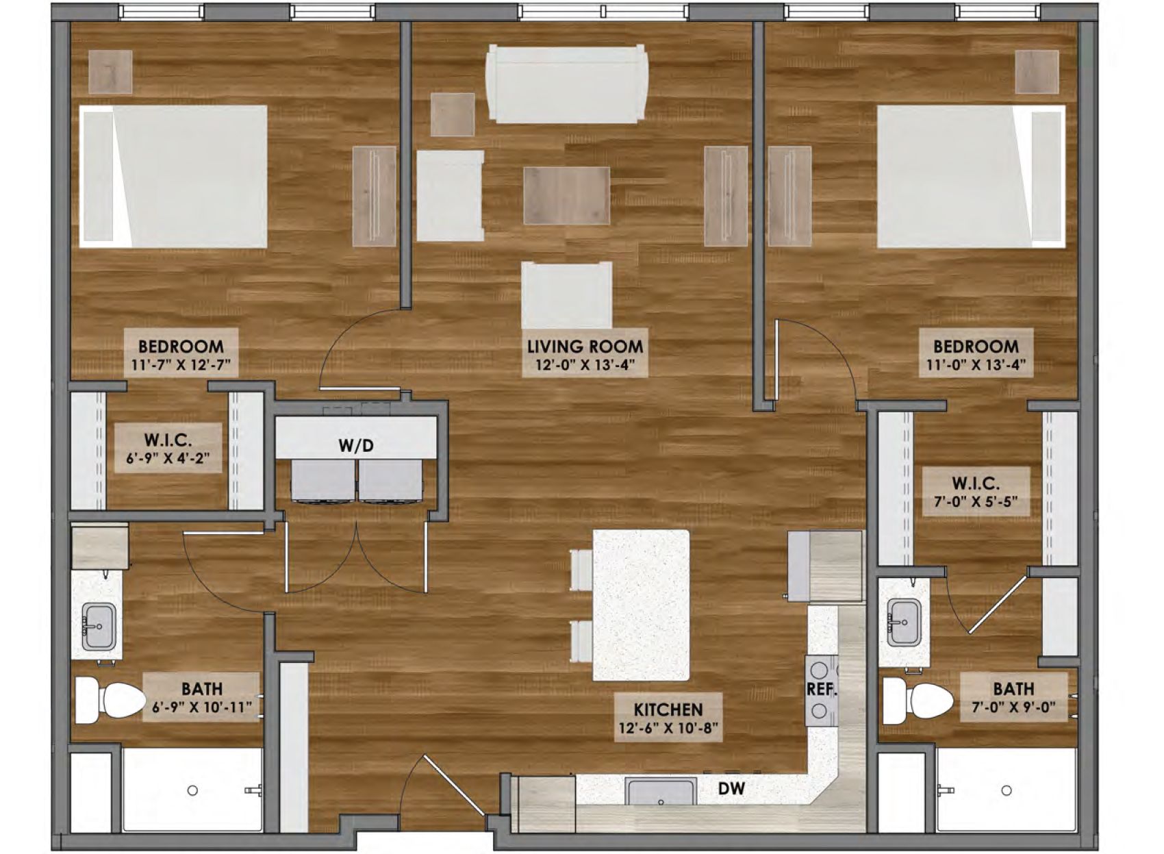Floor plan of an apartment