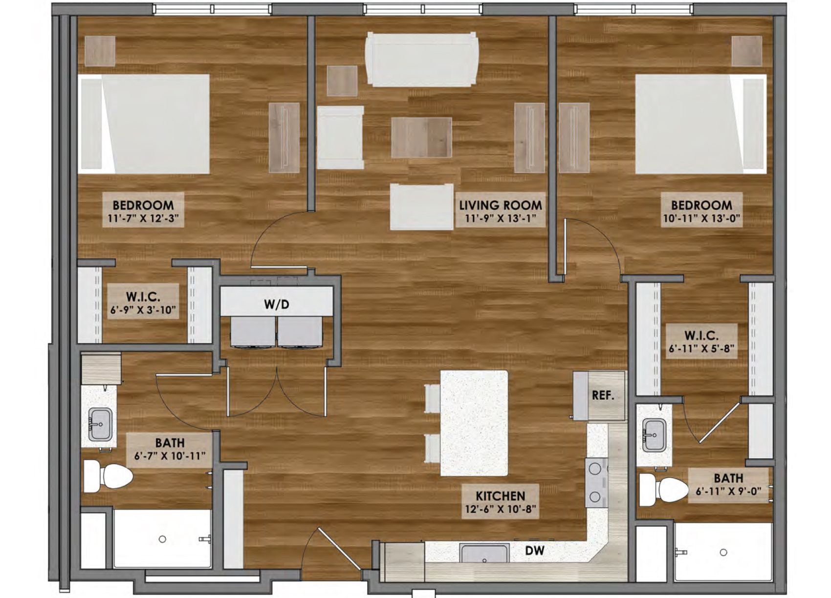 Floor plan of an apartment