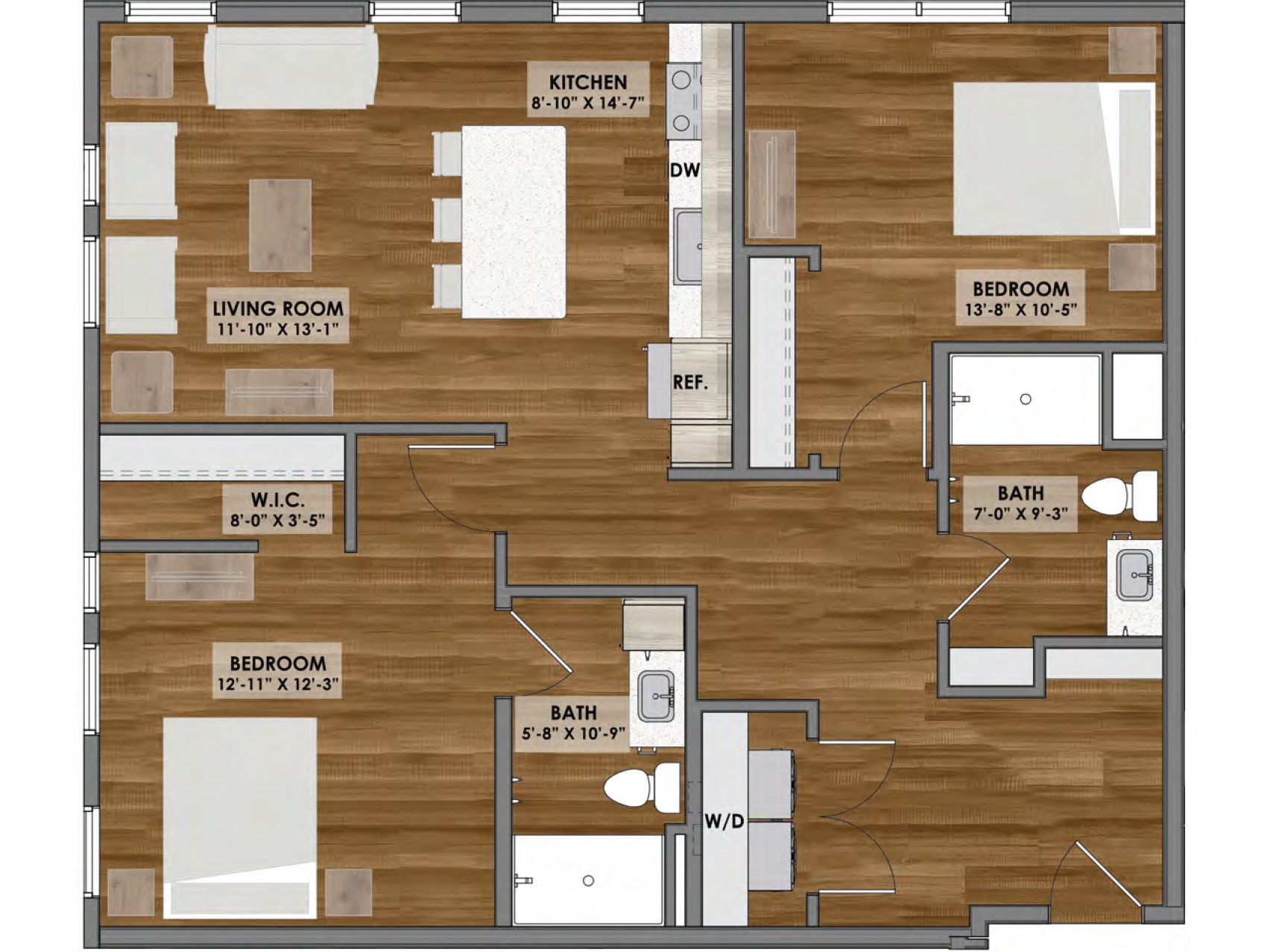 Floor plan of an apartment
