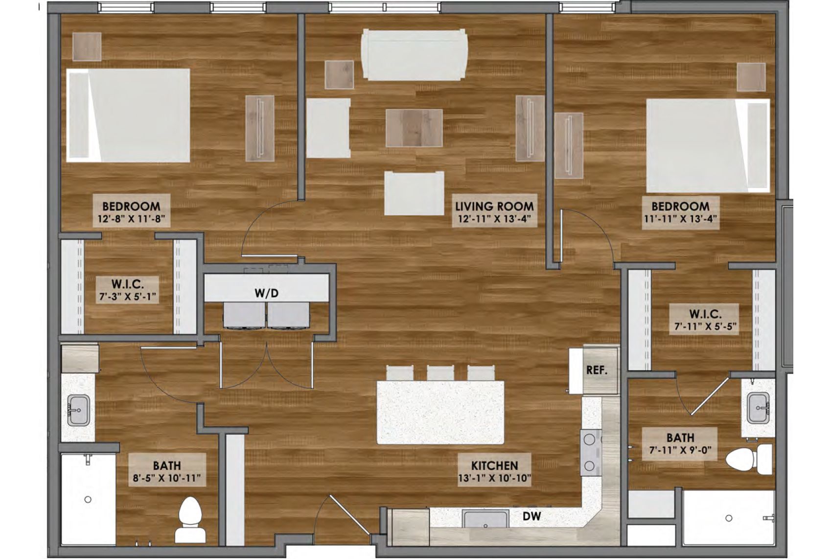 Floor plan of an apartment