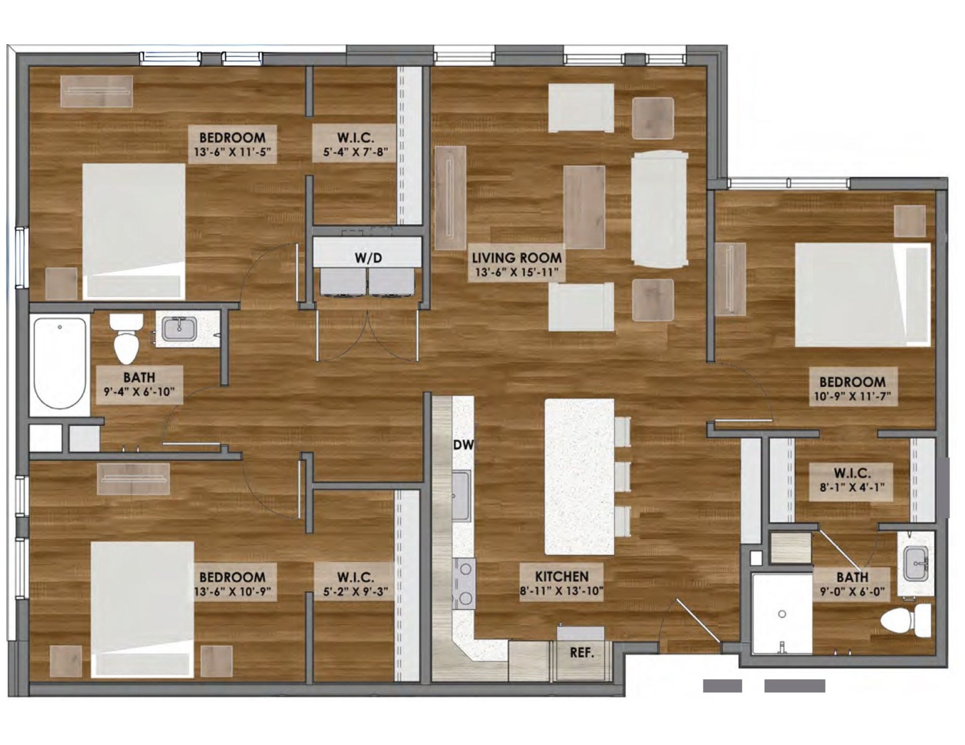 Floor plan of an apartment
