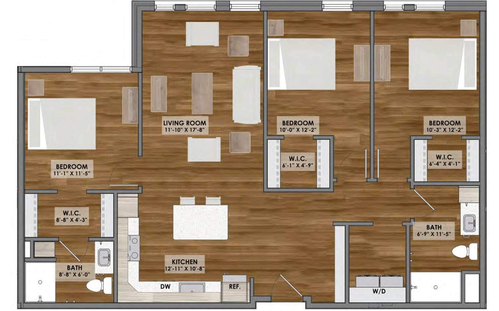 Floor plan of an apartment