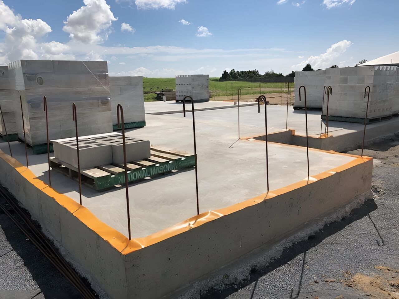 A Concrete Foundation For A House Is Being Built — Flash Concreting Pty Ltd In Nindaroo, QLD