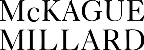 Black McKague-Millard Logo for Contact Page | Funeral Homes Across Missouri