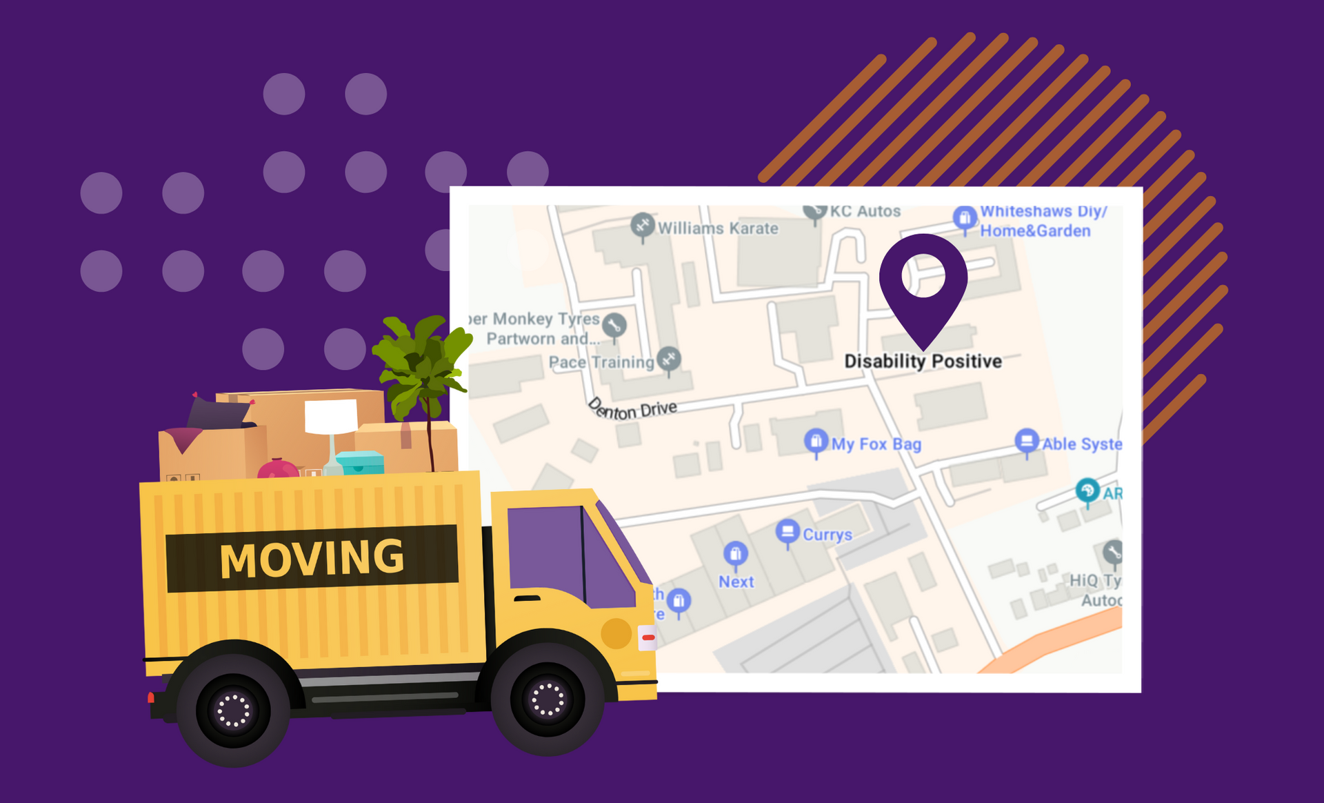 Moving truck with