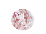 Ein Bild einer Frau in einem Kreis mit den Worten Make-up & Kosmetik Akademie