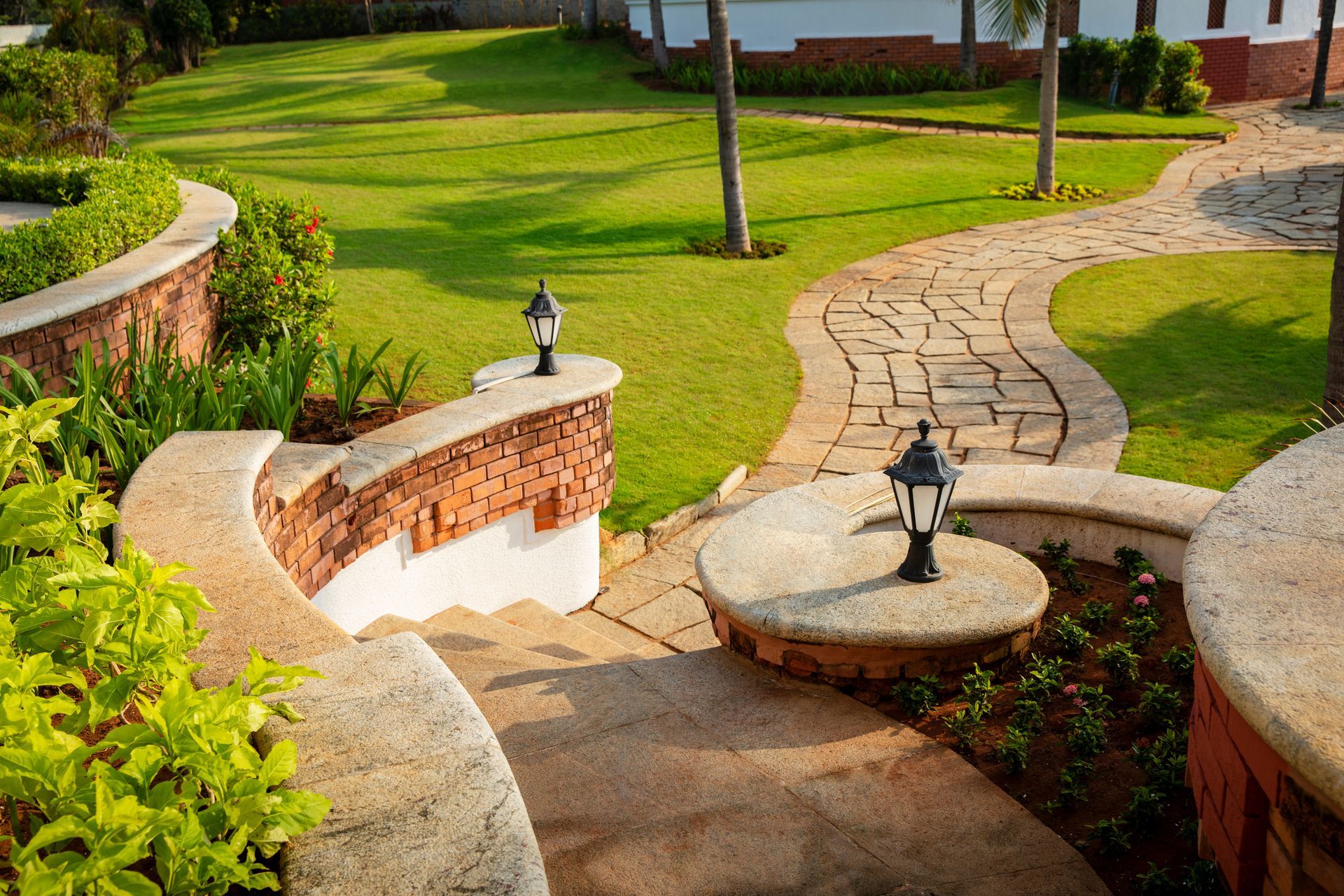 A brick masonry job completed in the Planeview United neighborhood of Wichita, Kansas.