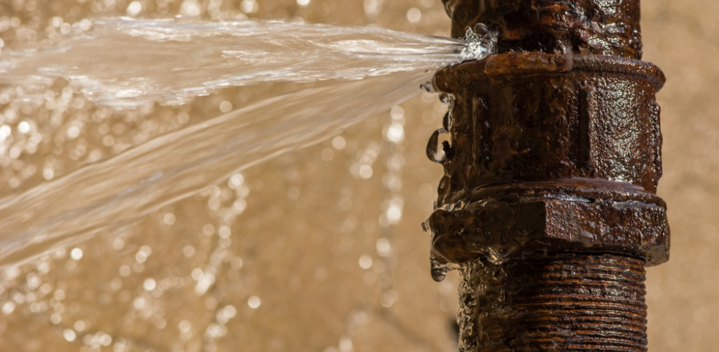 water leak from pipe