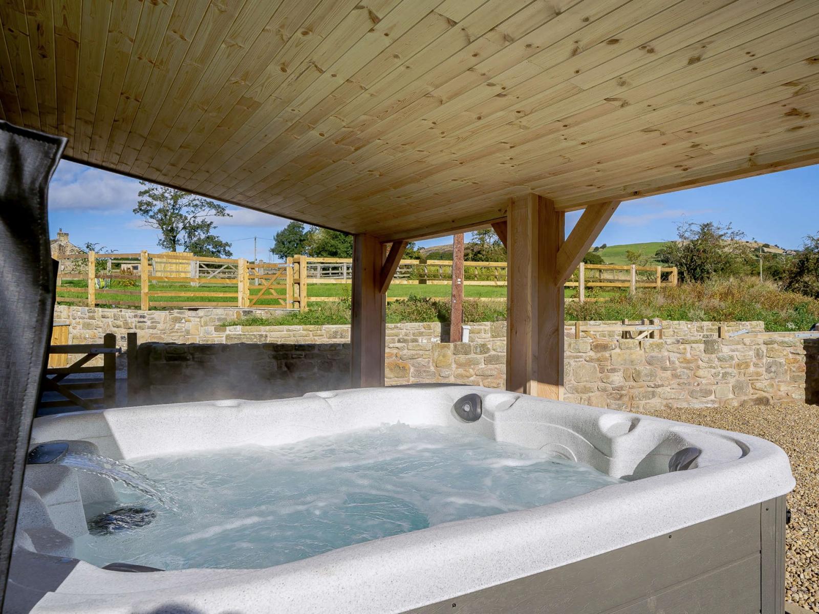 Outdoor hot tub
