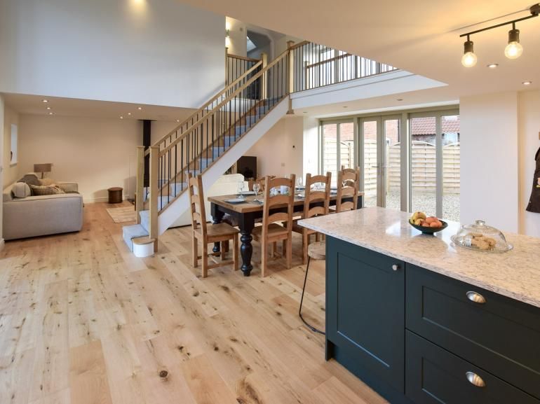 The Threshing Barn - island and dining table 
