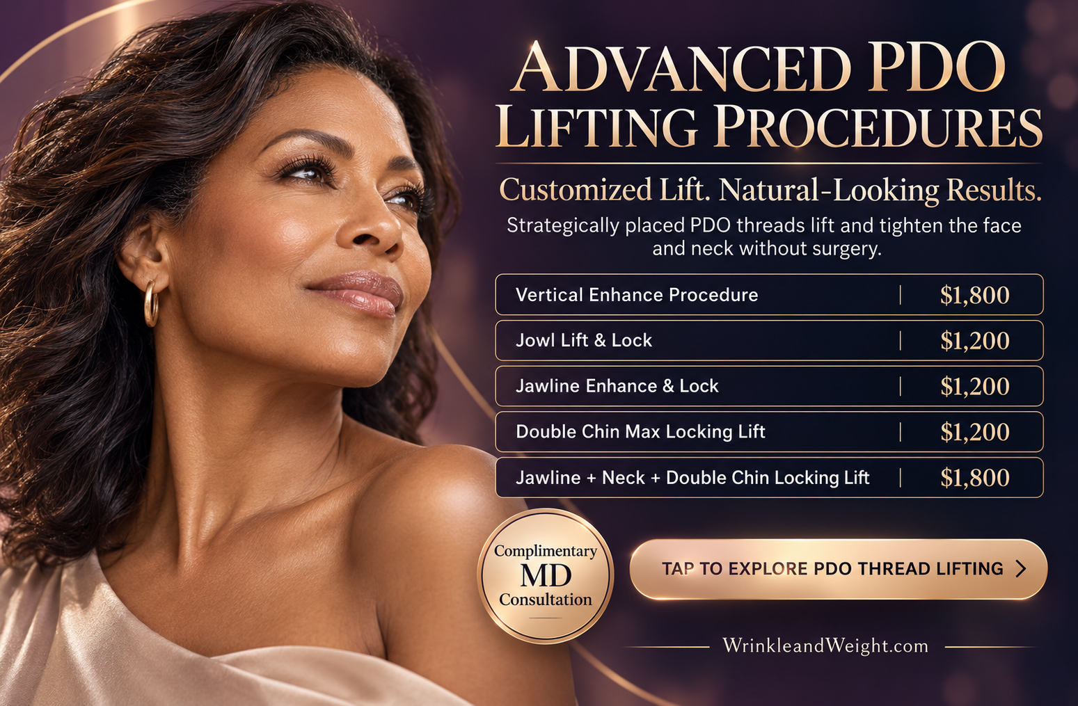 TAP FOR FREE MD CONSULT advanced pdo lifting thread prices at Dr. Mantor's Wrinkle and Weight Solutions