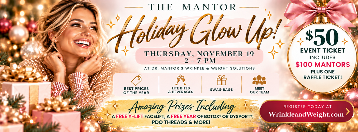 The Mantor Holiday Glow Up, Nov. 19 in Westerville, OH. Best prices, $50 tickets, $100 Mantor$, raffle prizes and registration.