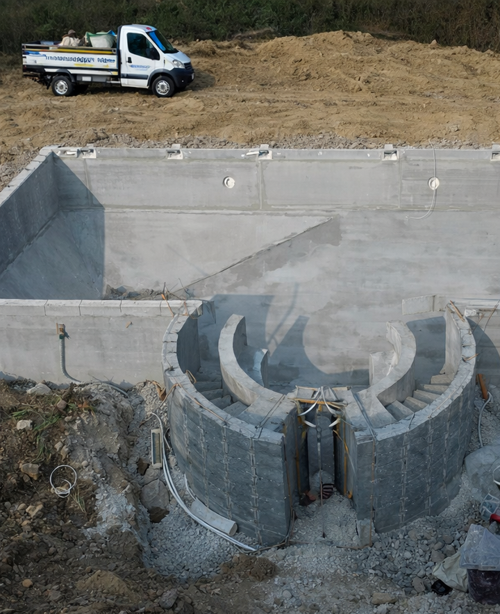 realizzazione piscina interrata