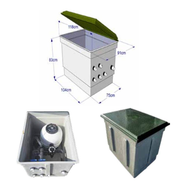 contenitore componente per piscina