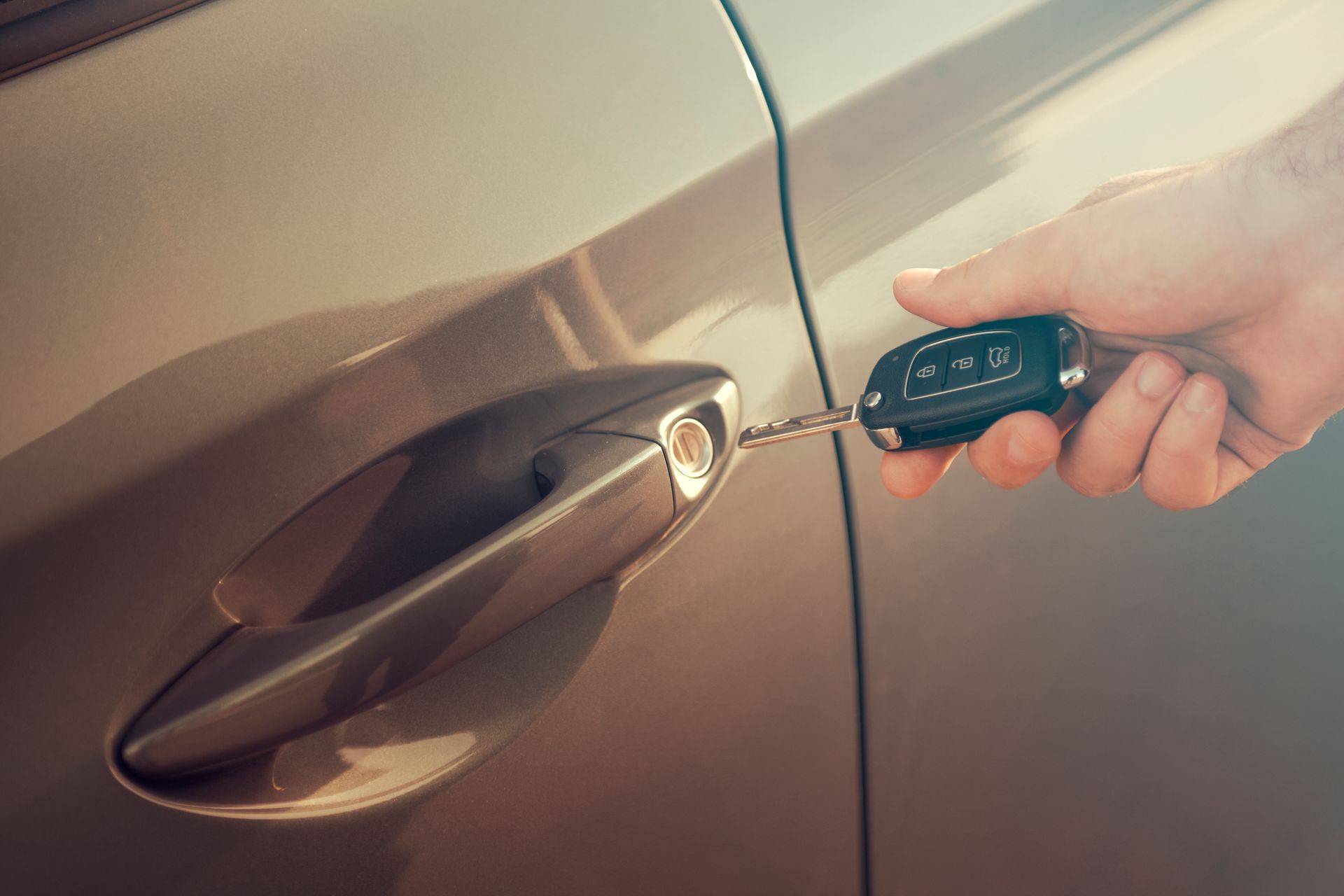 Unlocking The Car With Key — Wollongong, NSW — Wollongong Locksmiths