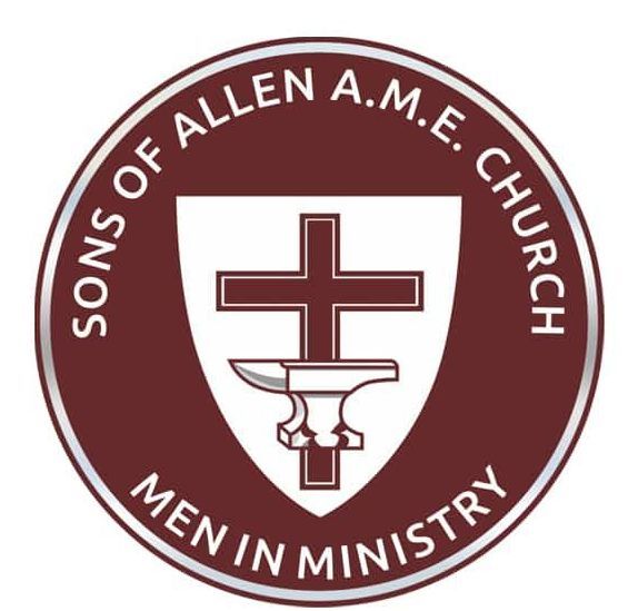 The logo for sons of allen a.m.e. church men in ministry