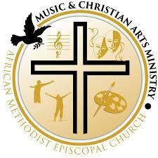 The logo for the music and christian arts ministry of the african methodist episcopal church.