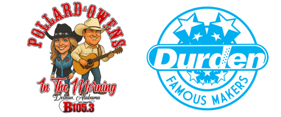 A logo for a radio station called country 105.3