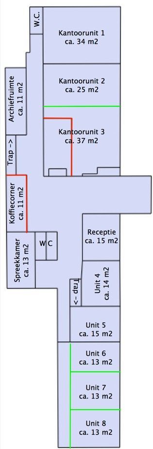 Plattegrond Begane grond Het Lentfert 51 te Enschede