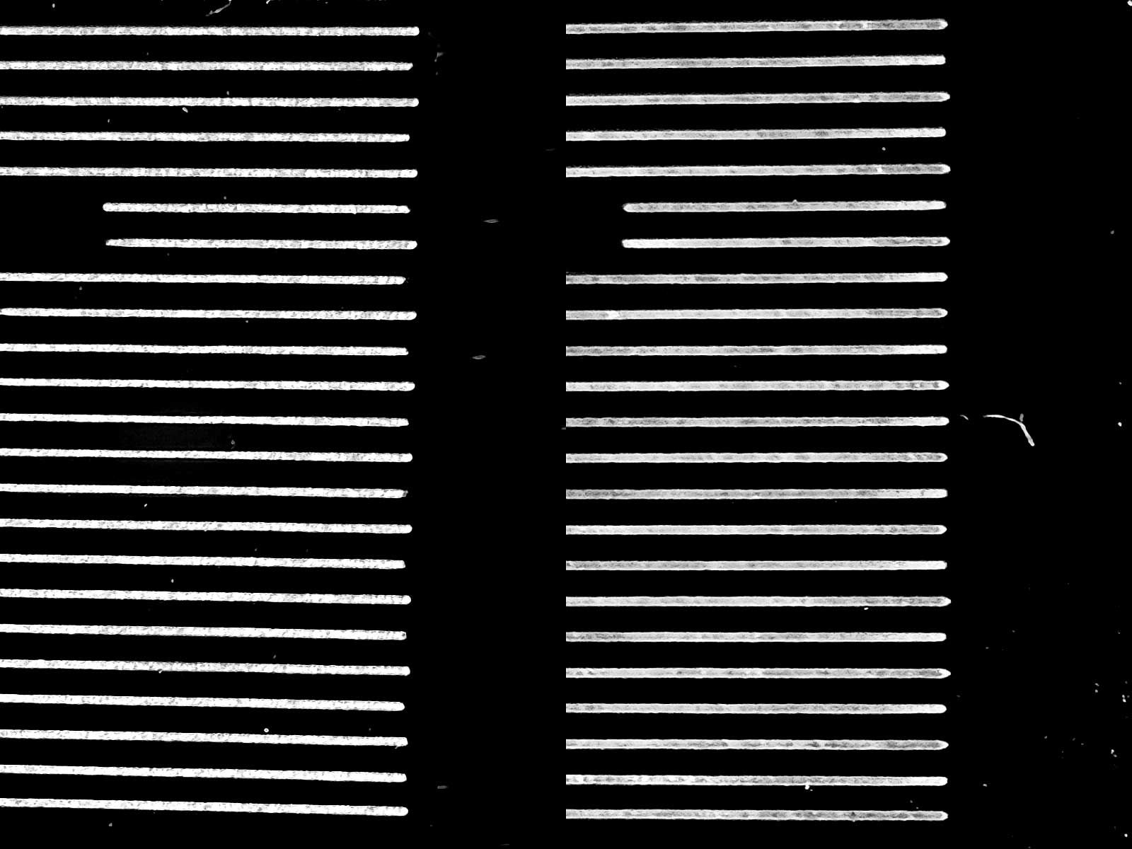 closeup of scanning lines