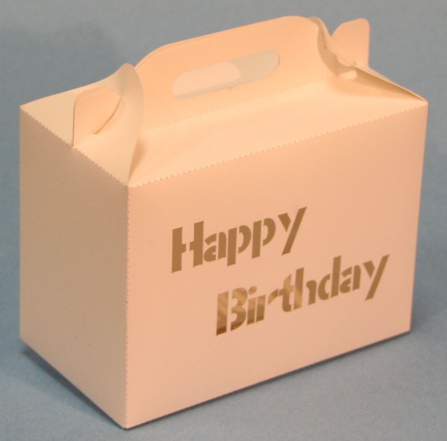 happy meal box laser cut by a rabbit laser usa machine 