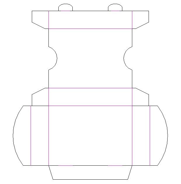 playing card box diagram