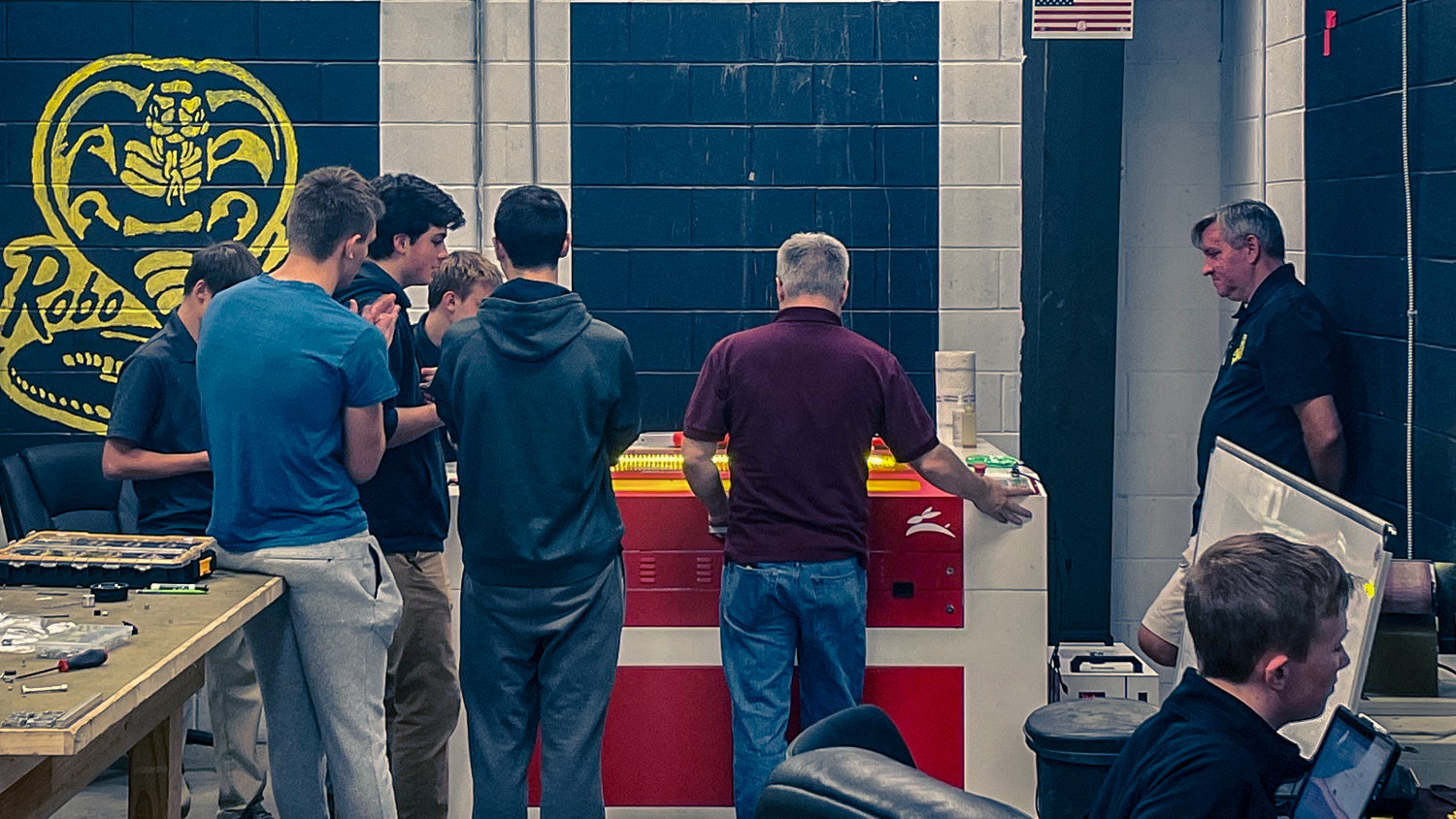 Rabbit Laser USA technician teaching a class of students