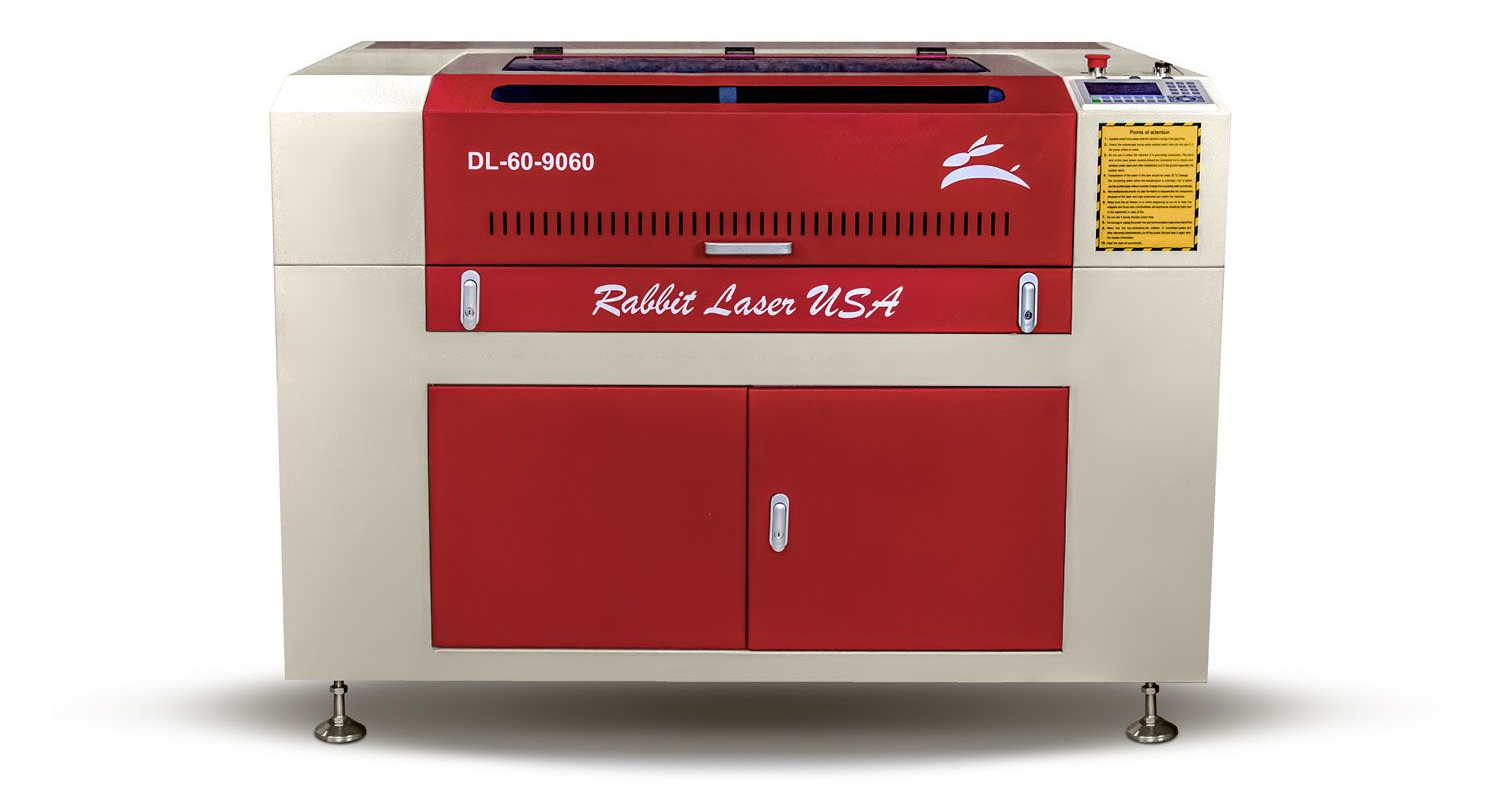 Rabbit Laser USA DL-60-9060 CO2 laser engraving and cutting machine.
