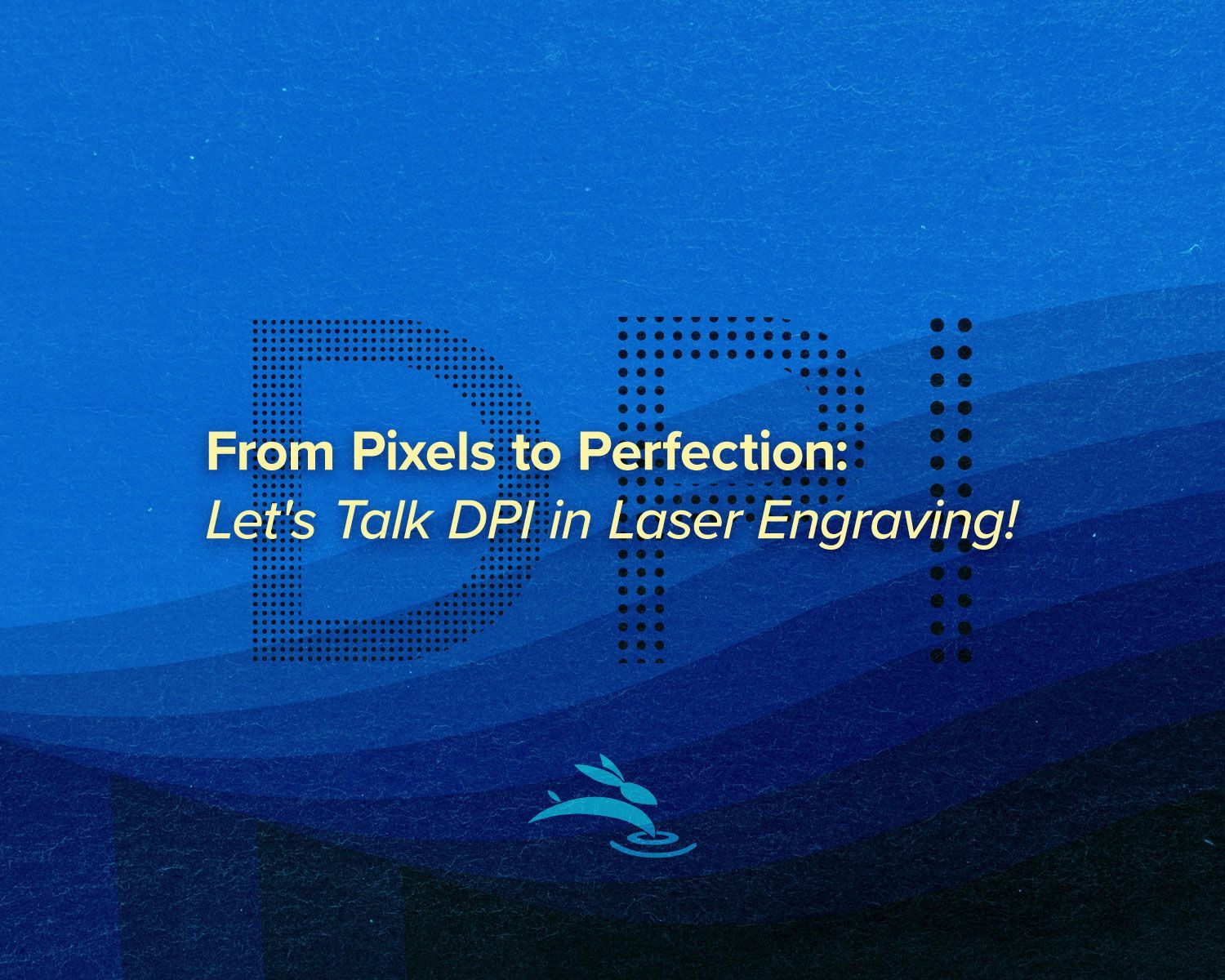 title text over blue abstract background