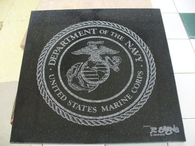 laser engraved marble by rabbit laser usa machine