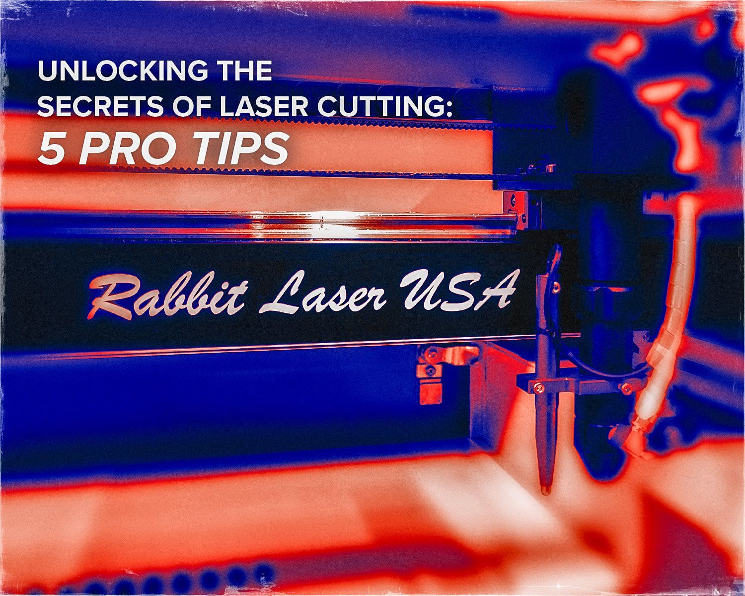 title text over laser machine gantry