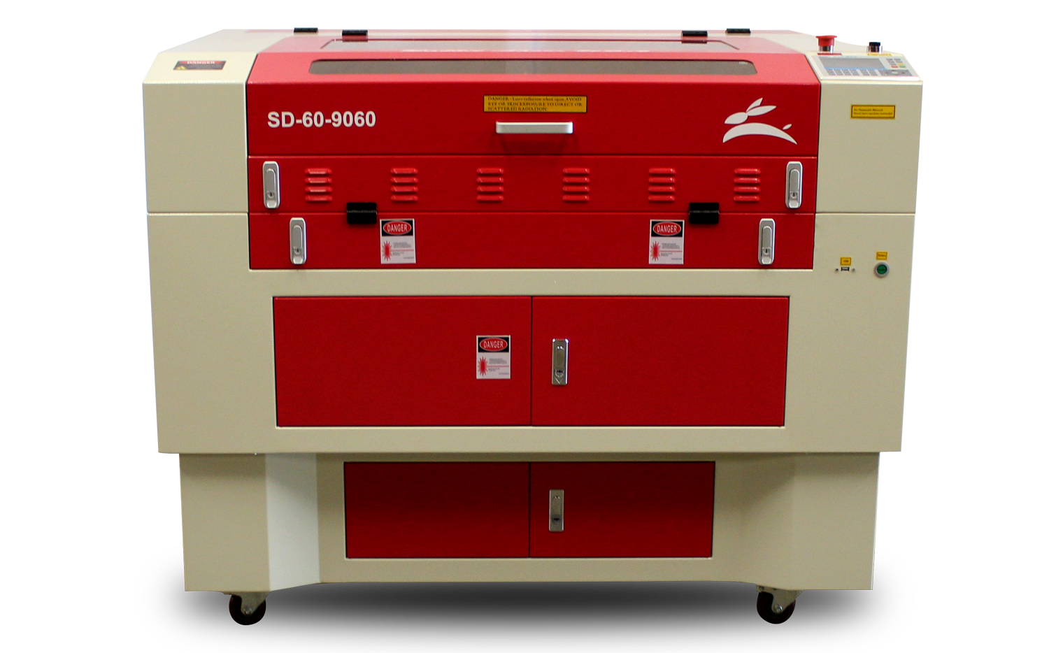 Rabbit Laser USA SD-60-9060 CO2 laser engraving and cutting machine.

