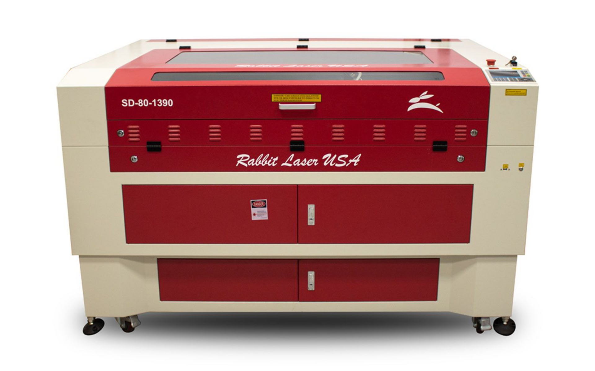 Rabbit Laser USA SD-90-1390 CO2 laser engraving and cutting machine.
