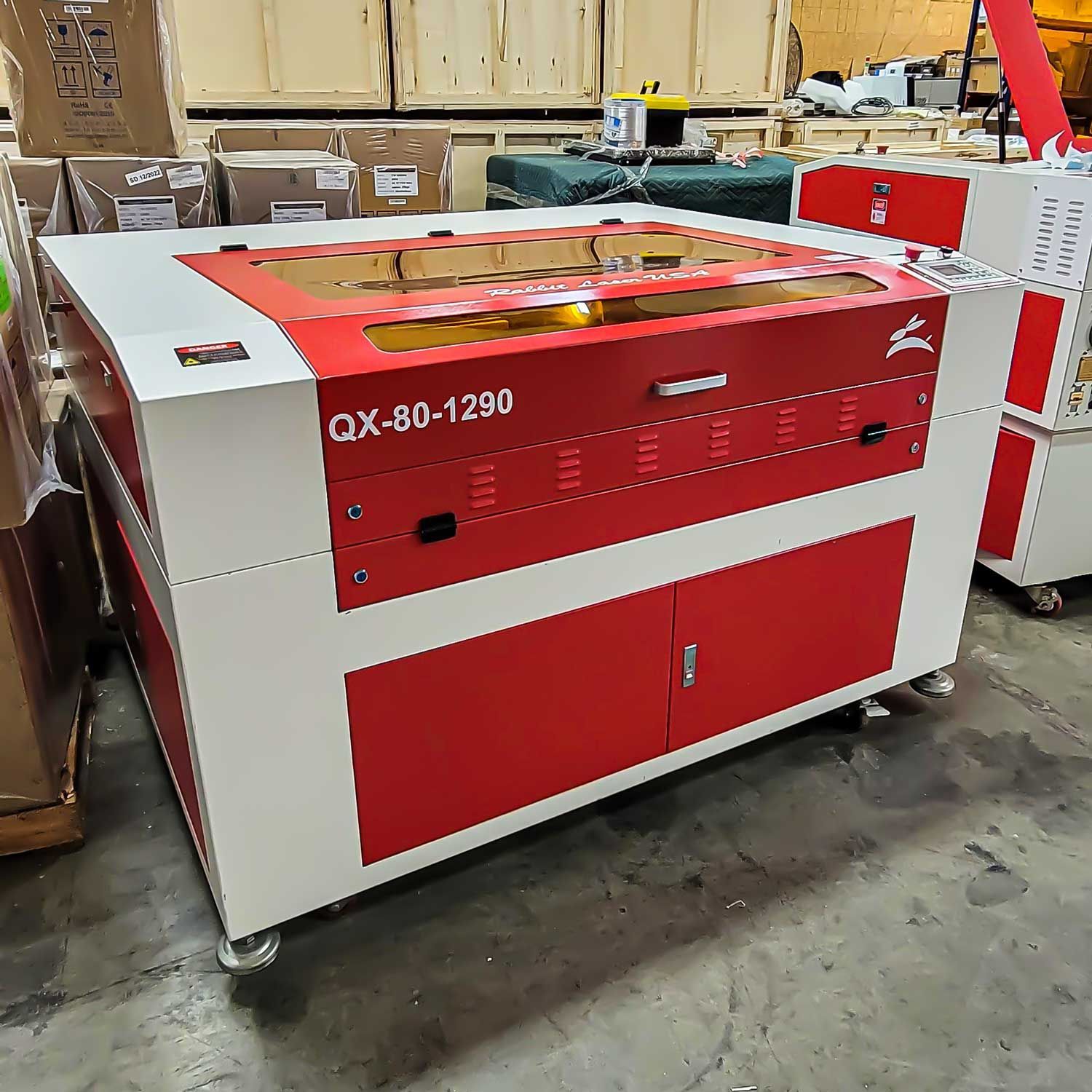 photo of used qx-80-1290 co2 laser machine