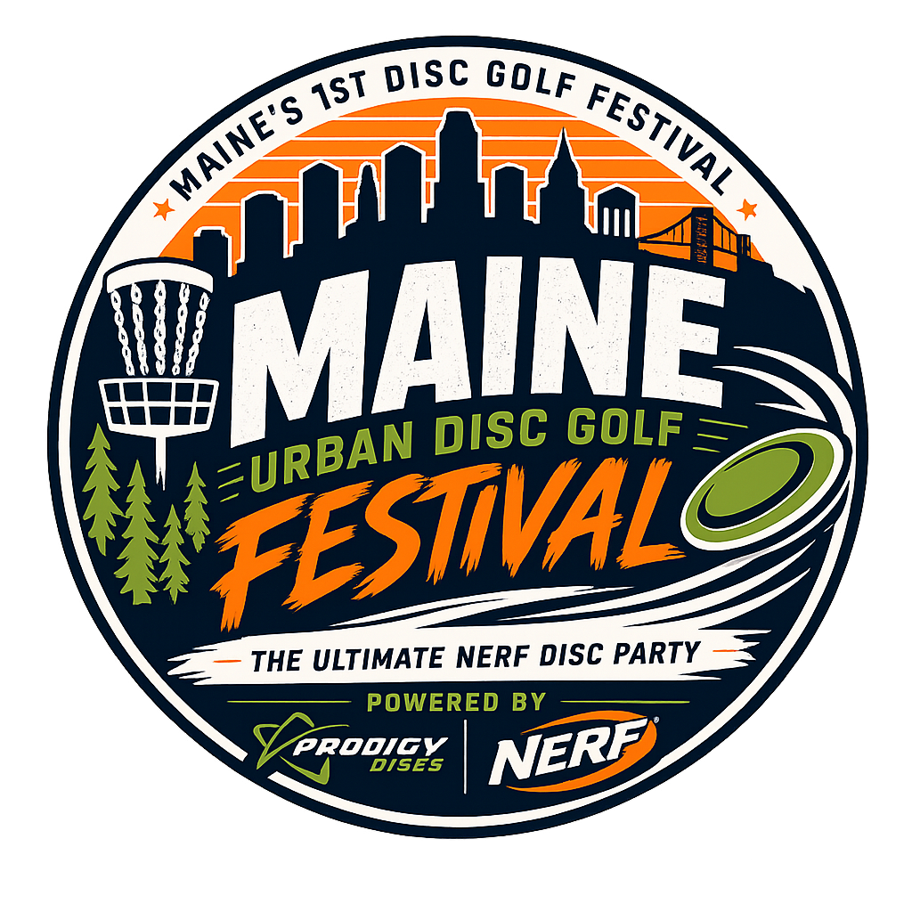 Maine Urban Disc Golf Festival logo