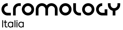Logo di Cromology Italia con testo nero su sfondo bianco.