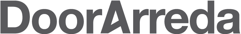 Logo di DoorArreda in testo grigio scuro su sfondo bianco.