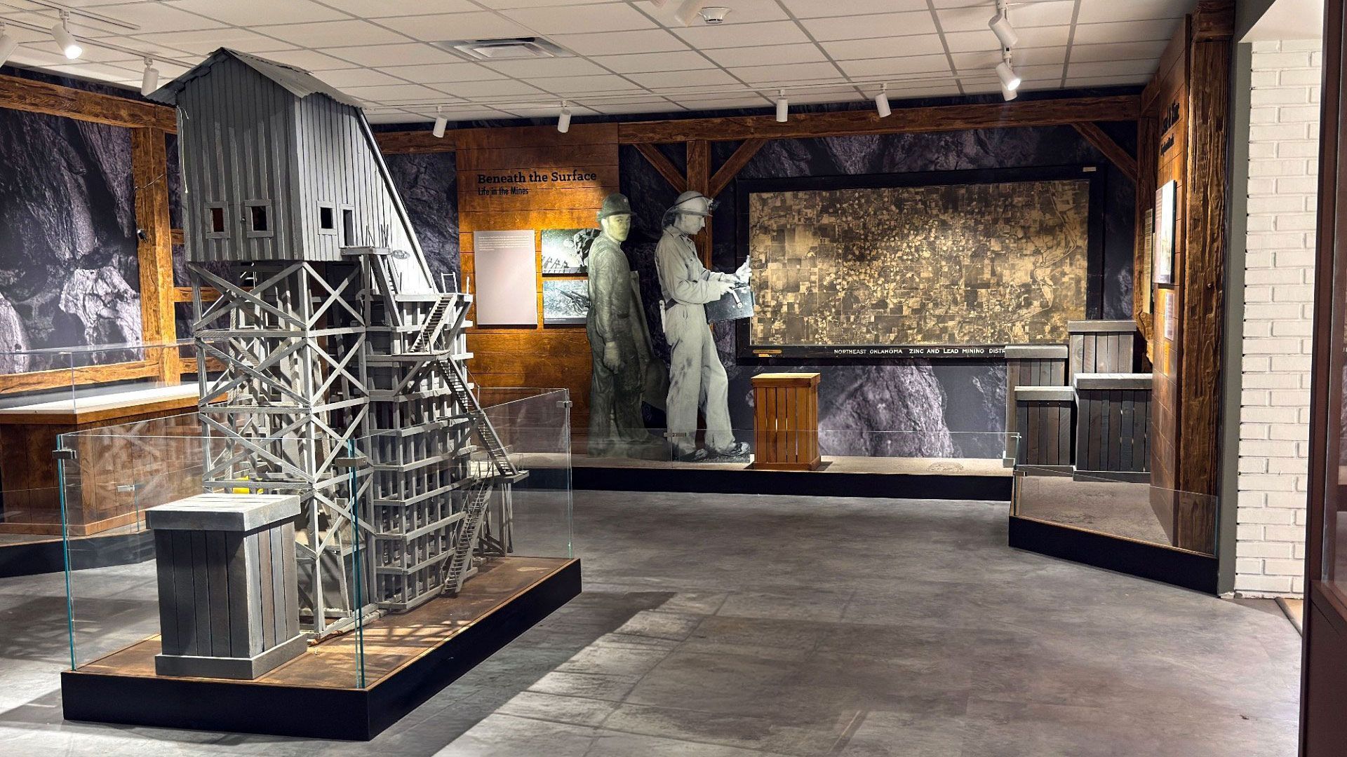 The Mining & Industry gallery at the Dobson Museum, Miami, OK.