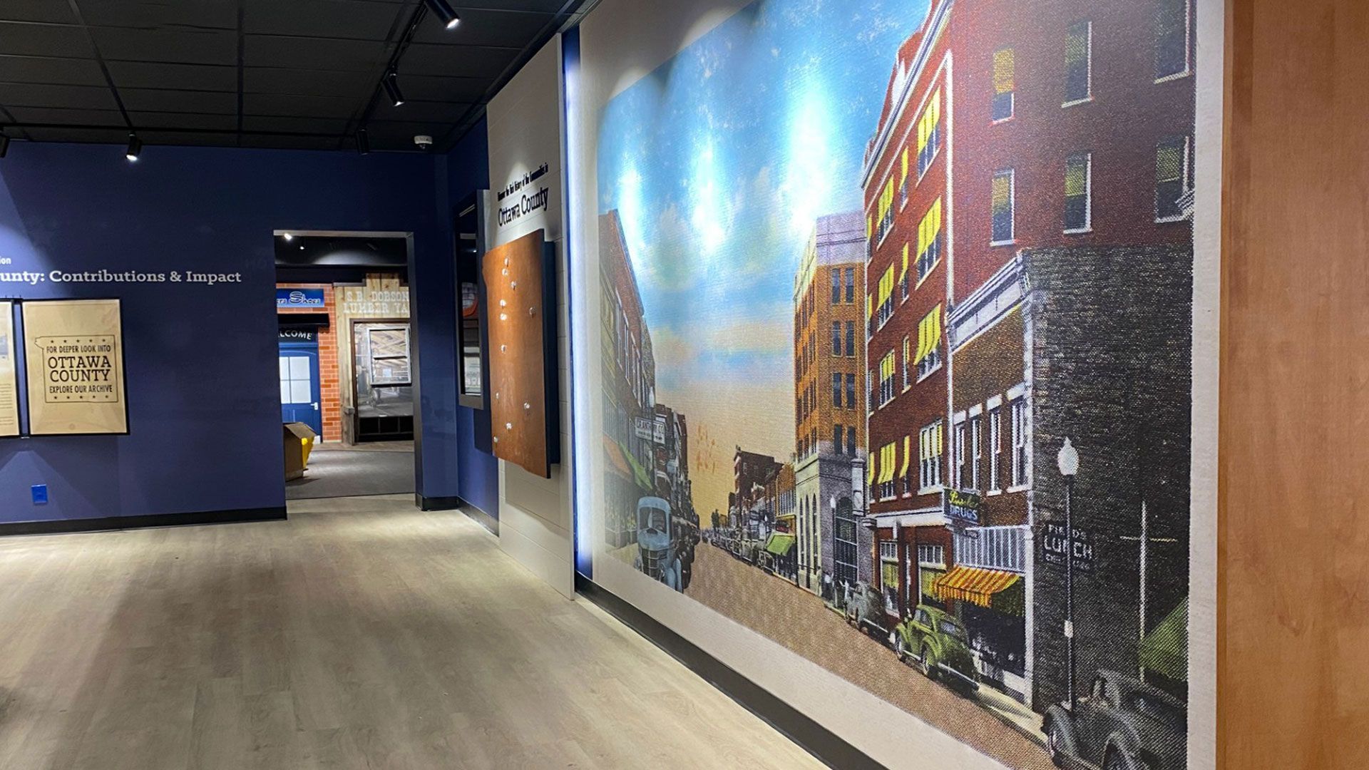The Communities That Shaped Ottawa County gallery at the Dobson Museum, Miami, OK.